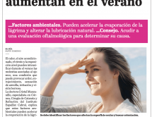 Leer noticia sobre:   03 August 2026  
 Eye discomfort increases in the summer. El Día Newspaper 
