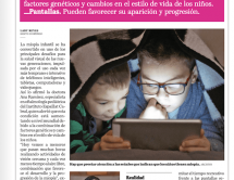Leer noticia sobre:   29 June 2026  
 Childhood myopia is on the rise due to device use. El Día Newspaper 
