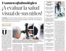 Leer noticia sobre:   16 May 2022  
 Ophthalmologic exam: Let's evaluate your children's visual health! Listín Diario Newspaper. 