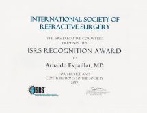  04 December 2019  
 Reconocimiento ISRS Dr. Arnaldo Espaillat  