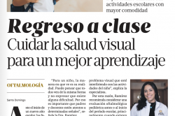 Leer noticia sobre:  20 de Agosto 2026 
 Regreso a clases: cuidar la salud visual para un mejor aprendizaje. Listín Diario 