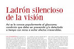   28 May 2018  
 Revista CHT. Ladrón Silencioso de la Visión.  