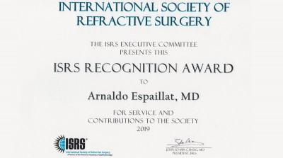 Reconocimiento ISRS Dr. Arnaldo Espaillat 