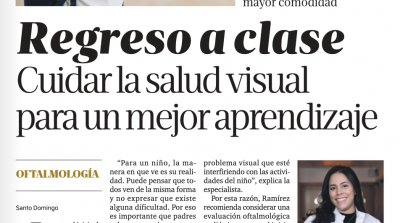 Back to School: Taking Care of Eye Health for Better Learning. Listin Diario Newspaper